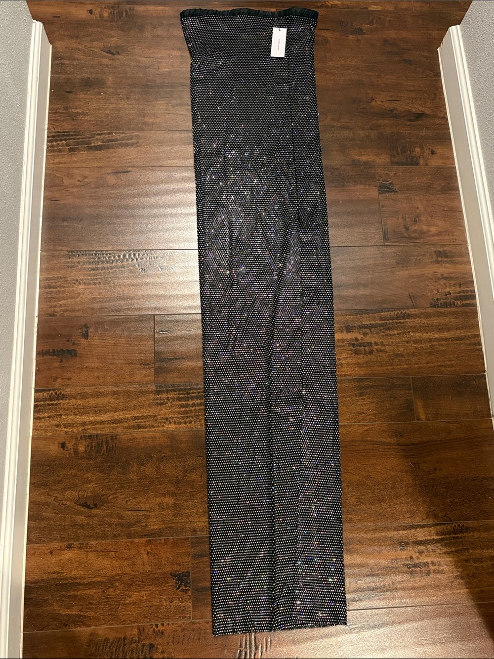 Karen Millen Black Sequin Maxi Skirt